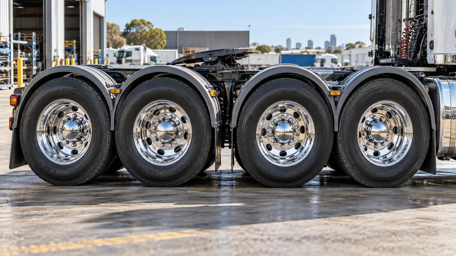 Mirror-finish truck rim polishing Perth by Fleet Parlour